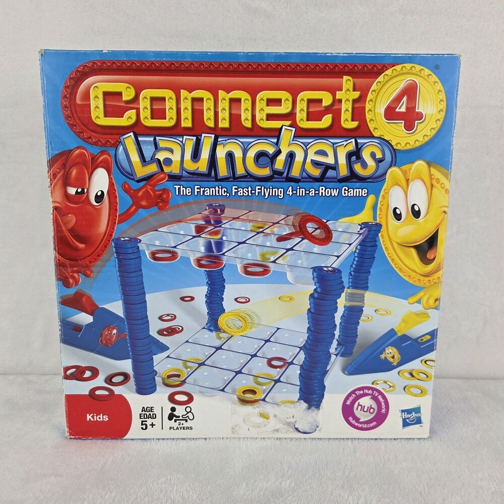 Connect 4 Launchers Complete Milton Bradley 2010 Four in a Row Launch Action